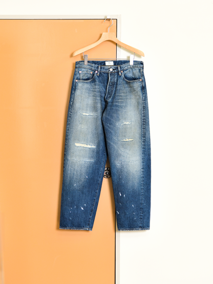 HERILL へリル HL Rugged denim DAMAGEWORN 26-030-HL-8070-30 ダメージデニム ブルー フェード 26FW 日本取り扱い 名古屋 丸の内 セレクトショップ THIRD PLACE サードプレイス