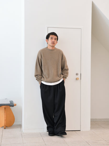 HERILL ヘリル Rigidcashmere Pullover 26-080-HL-8020-30 リジットカシミア ニット NATURAL ナチュラル Antwort アントワート MERINO WOOL LS TEE ANT-TS005 ウールL/S WOOL GABARDINE WIDE EASY PANTS ANT-PT004 ウールギャバジン BLACK ブラック 26AW 愛知県 名古屋 丸の内 セレクトショップ THIRD PLACE サードプレイス