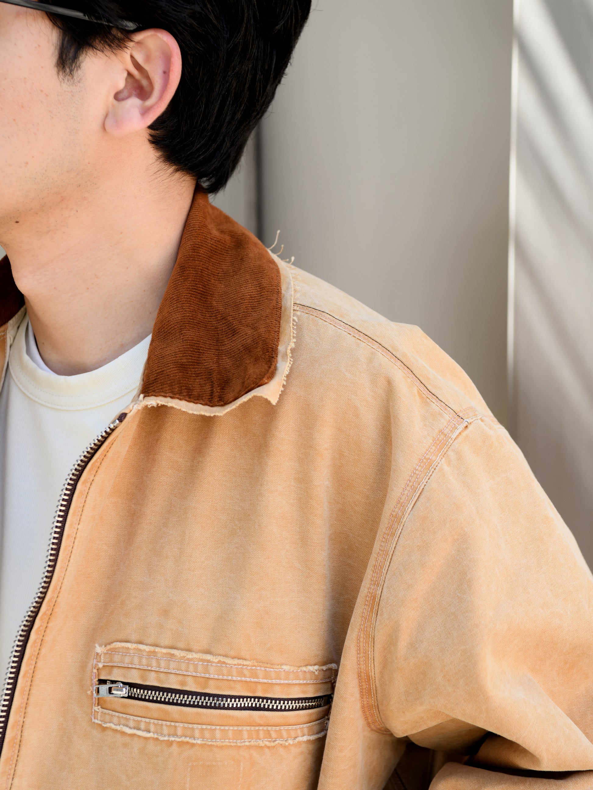 CAMIEL FORTGENS カミエルフォートヘンス WORKER JACKET CF21.10.01.01 キャンバス ダックジャケット カバーオール  ベージュ カーハート アメリカ オランダ 26ss 春夏 日本取り扱い 名古屋 丸の内 セレクトショップ THIRD PLACE サードプレイス