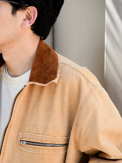 CAMIEL FORTGENS カミエルフォートヘンス WORKER JACKET CF21.10.01.01 キャンバス ダックジャケット カバーオール  ベージュ カーハート アメリカ オランダ 26ss 春夏 日本取り扱い 名古屋 丸の内 セレクトショップ THIRD PLACE サードプレイス