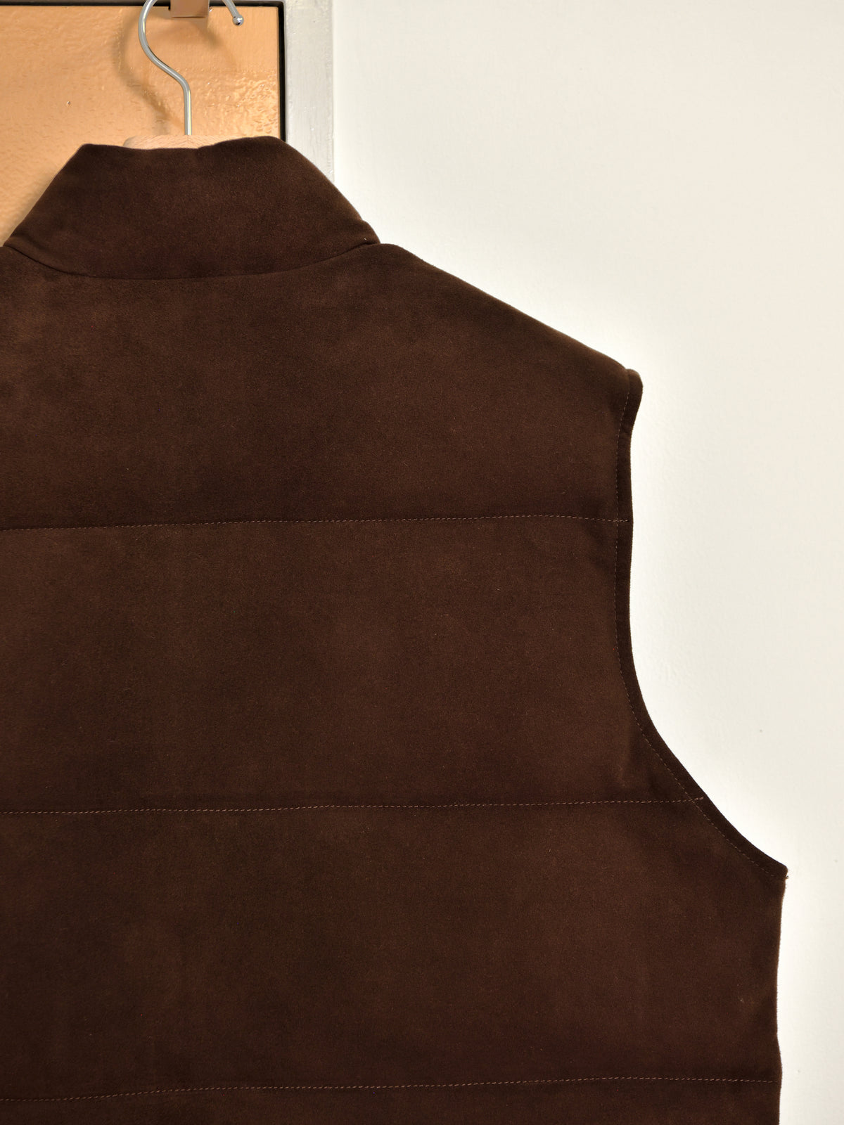 HERILL へリル Sheepleather Woodchoppers Vest 26-011-HL-8370-30 BROWN ブラウン シープレザー ダウン DOWN ベスト 26FW 日本取り扱い 名古屋 丸の内 セレクトショップ THIRD PLACE サードプレイス