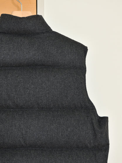 HERILL へリル Cashmere Woodchoppers Vest 26-011-HL-8350-30 CHARCOAL カシミヤ シルク ダウン DOWN ベスト 26FW 日本取り扱い 名古屋 丸の内 セレクトショップ THIRD PLACE サードプレイス