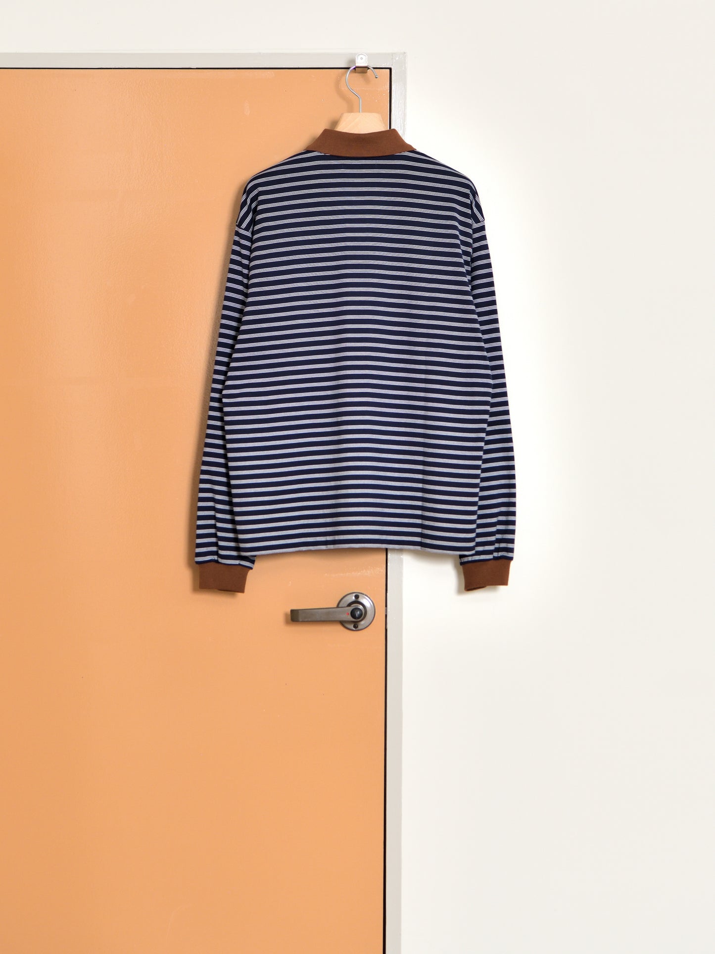 Ernie Palo アーニーパロ Border Polo L/S T-shirt EP12CT04 ポロシャツ ネイビー NAVY ベーシック ユニセックス 26AW 愛知県 名古屋 丸の内 セレクトショップ THIRD PLACE サードプレイス