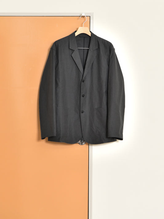 de dam foundation デダムファンデーション Nepped Cotton Jacket SUMI チャコール ジャケット　セットアップ ベーシック オランダ ユニセックス 26AW 愛知県 名古屋 丸の内 セレクトショップ THIRD PLACE サードプレイス