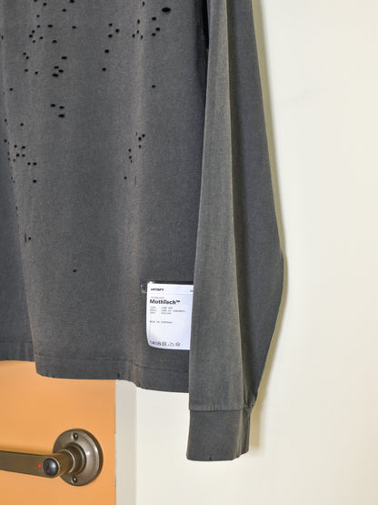 SATISFY サティスファイ MothTech Long Tee AGED BLACK 11113-00A02 ブラック ビンテージ加工 COTTON コットン フランス パリ paris 26FW 日本取り扱い 名古屋 丸の内 セレクトショップ THIRD PLACE サードプレイス