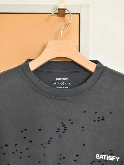 SATISFY サティスファイ MothTech Long Tee AGED BLACK 11113-00A02 ブラック ビンテージ加工 COTTON コットン フランス パリ paris 26FW 日本取り扱い 名古屋 丸の内 セレクトショップ THIRD PLACE サードプレイス