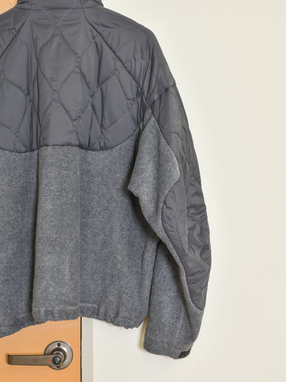 andwander アンドワンダー quilting fleece jacket 574-6281040 GRAY グレー フリース ジャケット ナイロン アウトドア 登山 キャンプ 26FW 日本取り扱い 名古屋 丸の内 セレクトショップ THIRD PLACE サードプレイス