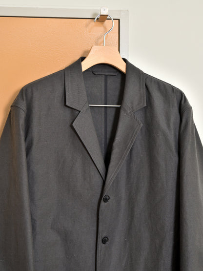 de dam foundation デダムファンデーション Nepped Cotton Jacket SUMI チャコール ジャケット　セットアップ ベーシック オランダ ユニセックス 26AW 愛知県 名古屋 丸の内 セレクトショップ THIRD PLACE サードプレイス
