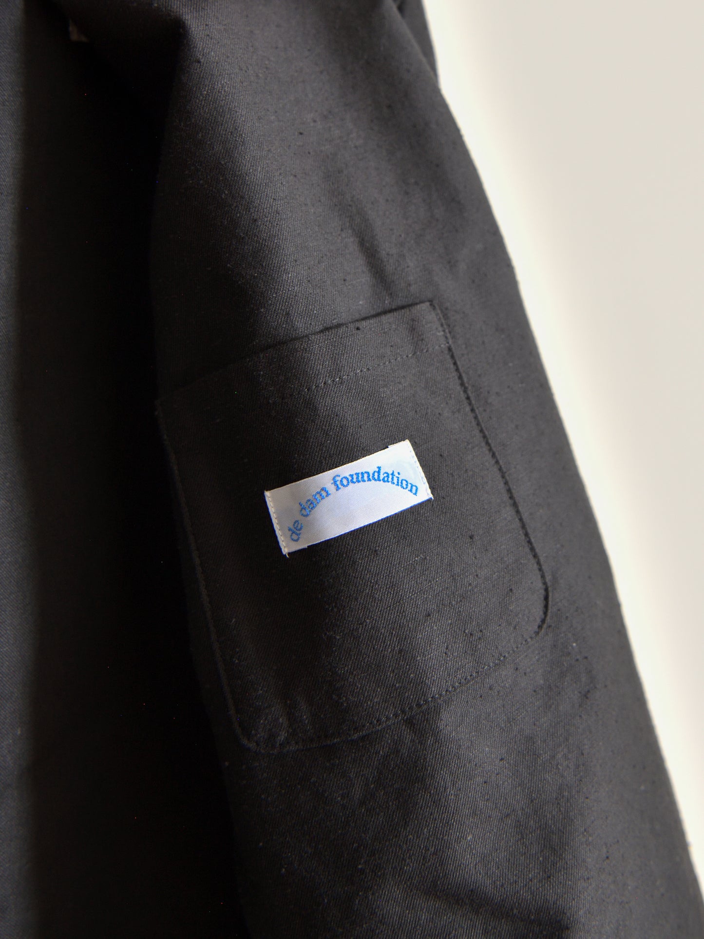 de dam foundation デダムファンデーション Nepped Cotton Jacket SUMI チャコール ジャケット　セットアップ ベーシック オランダ ユニセックス 26AW 愛知県 名古屋 丸の内 セレクトショップ THIRD PLACE サードプレイス