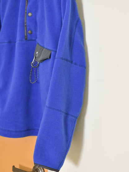 andwander アンドワンダー wool fleece pullover 574-6281053 BLUE ブルー フリース ウール ポリエステル アウトドア 登山 キャンプ 26FW 日本取り扱い 名古屋 丸の内 セレクトショップ THIRD PLACE サードプレイス