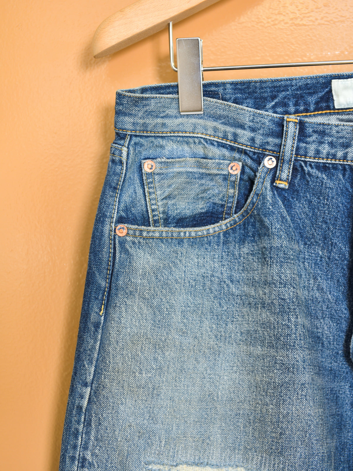 HERILL へリル HL Rugged denim DAMAGEWORN 26-030-HL-8070-30 ダメージデニム ブルー フェード 26FW 日本取り扱い 名古屋 丸の内 セレクトショップ THIRD PLACE サードプレイス