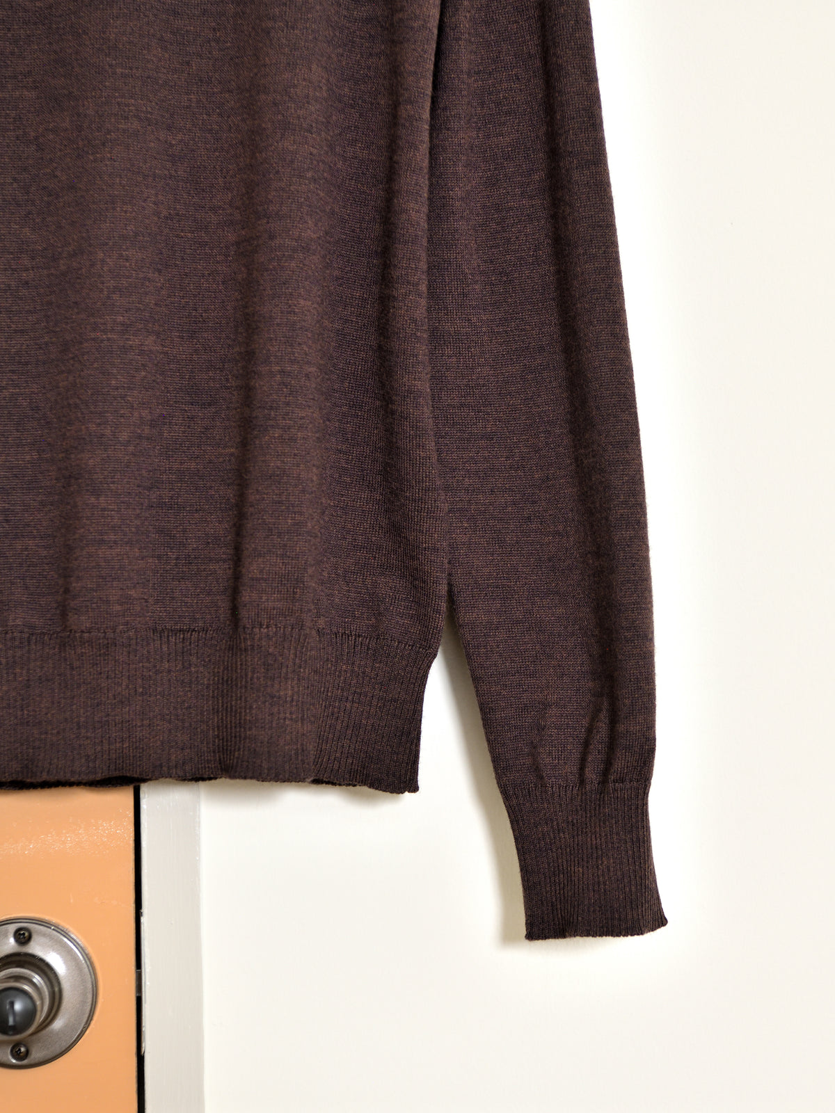 ANOTHER ASPECT アナザーアスペクト POLO SHIRT 2.0 BROWN MELANGE  ブラウン ポロシャツ ウール ベーシック デンマーク ユニセックス 26AW 愛知県 名古屋 丸の内 セレクトショップ THIRD PLACE サードプレイス