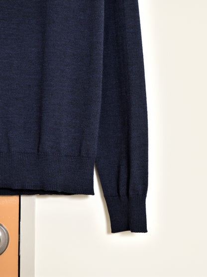 ANOTHER ASPECT アナザーアスペクト POLO SHIRT 2.0 NAVY ネイビー ポロシャツ ウール ベーシック デンマーク ユニセックス 26AW 愛知県 名古屋 丸の内 セレクトショップ THIRD PLACE サードプレイス