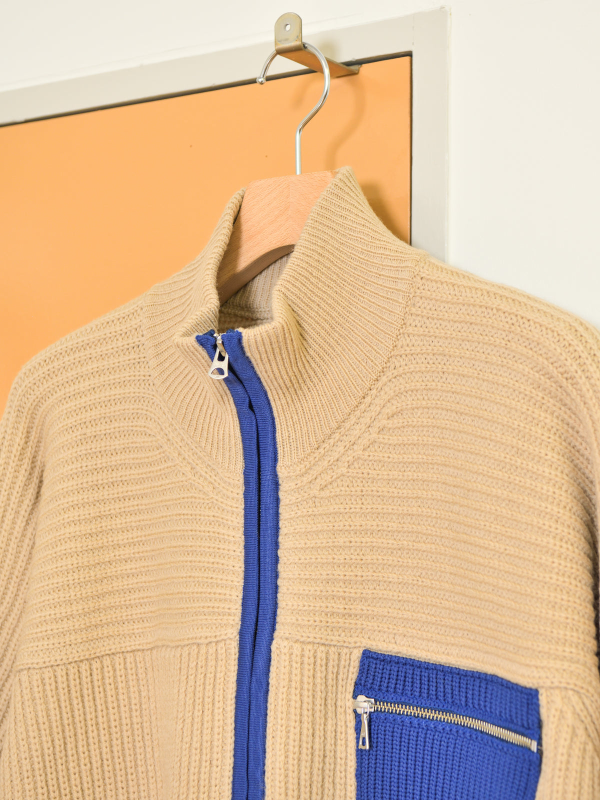 MEIAS メイアス MOUNTAIN KNIT ZIP BLOUSON BEIGE ベージュ FRCD-6A16 ジャケット ウール ニット アウトドア 登山 キャンプ 26FW 日本取り扱い 名古屋 丸の内 セレクトショップ THIRD PLACE サードプレイス
