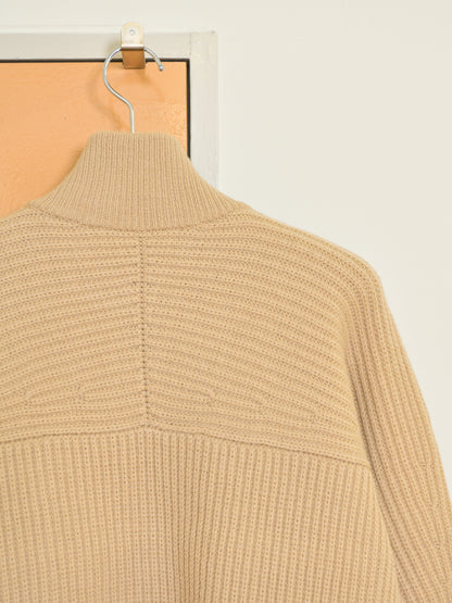 MEIAS メイアス MOUNTAIN KNIT ZIP BLOUSON BEIGE ベージュ FRCD-6A16 ジャケット ウール ニット アウトドア 登山 キャンプ 26FW 日本取り扱い 名古屋 丸の内 セレクトショップ THIRD PLACE サードプレイス