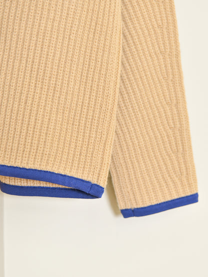 MEIAS メイアス MOUNTAIN KNIT ZIP BLOUSON BEIGE ベージュ FRCD-6A16 ジャケット ウール ニット アウトドア 登山 キャンプ 26FW 日本取り扱い 名古屋 丸の内 セレクトショップ THIRD PLACE サードプレイス