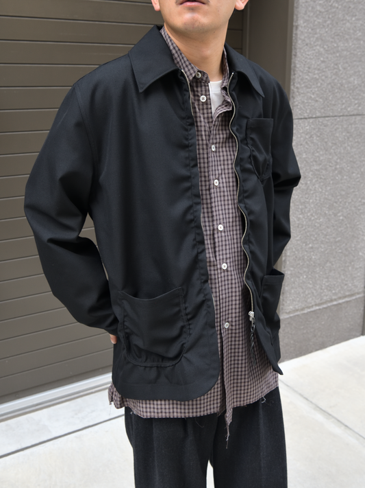  CHORE JACKET ZIP BLACK ブラック  CF.22.09.03.02 ジャケット ポリエステル ウール CAMIEL FORTGENS カミエルフォートヘンス BIG SHIRT BROWN CHECK ブラウン チェック CF.22.04.03.04 シャツ 定番 コットン オランダ 26aw 春夏 日本取り扱い 名古屋 丸の内 セレクトショップ THIRD PLACE サードプレイス