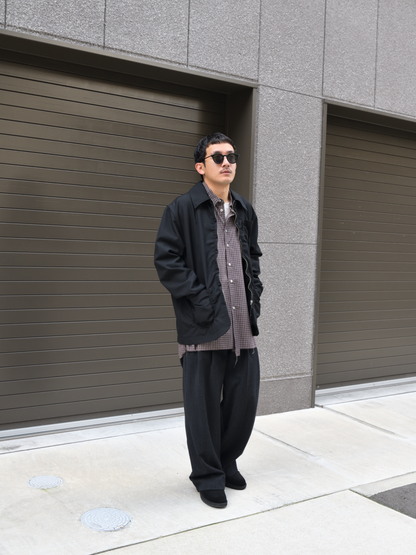  CHORE JACKET ZIP BLACK ブラック  CF.22.09.03.02 ジャケット ポリエステル ウール CAMIEL FORTGENS カミエルフォートヘンス BIG SHIRT BROWN CHECK ブラウン チェック CF.22.04.03.04 シャツ 定番 コットン オランダ 26aw 春夏 日本取り扱い 名古屋 丸の内 セレクトショップ THIRD PLACE サードプレイス