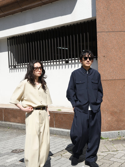 refomed リフォメッド WOOL DRIFT RESH-YN02 モヘア ウール シャツ 半袖シャツ  快適 セットアップ 夏 春 ベージュ ナチュラル 愛知県 名古屋 丸の内 セレクトショップ THIRD PLACE サードプレイス