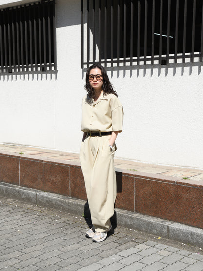 refomed リフォメッド WOOL SLEEK REPT-YN01 モヘア ウール パンツ スラックス  快適 セットアップ 夏 春 秋 ベージュ ナチュラル 愛知県 名古屋 丸の内 セレクトショップ THIRD PLACE サードプレイス