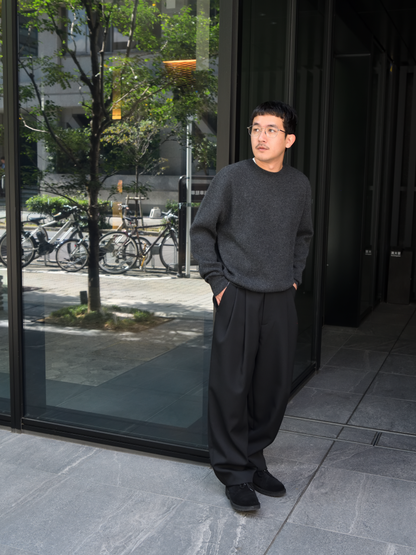 CAMIEL FORTGENS カミエルフォートヘンス SUIT PANTS BLACK ブラック CF.22.06.04.01 パンツ ウール オランダ 26aw 春夏 日本取り扱い 名古屋 丸の内 セレクトショップ THIRD PLACE サードプレイス