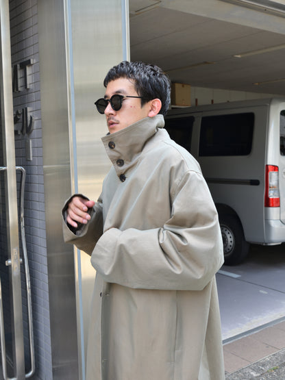 de dam foundation デダムファンデーション Cotton Gabardine Trench Coat KHAKI カーキ コート ベーシック オランダ ユニセックス 26AW 愛知県 名古屋 丸の内 セレクトショップ THIRD PLACE サードプレイス