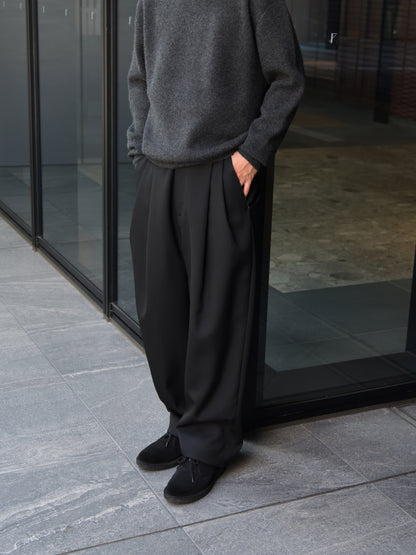 CAMIEL FORTGENS カミエルフォートヘンス SUIT PANTS BLACK ブラック CF.22.06.04.01 パンツ ウール オランダ 26aw 春夏 日本取り扱い 名古屋 丸の内 セレクトショップ THIRD PLACE サードプレイス