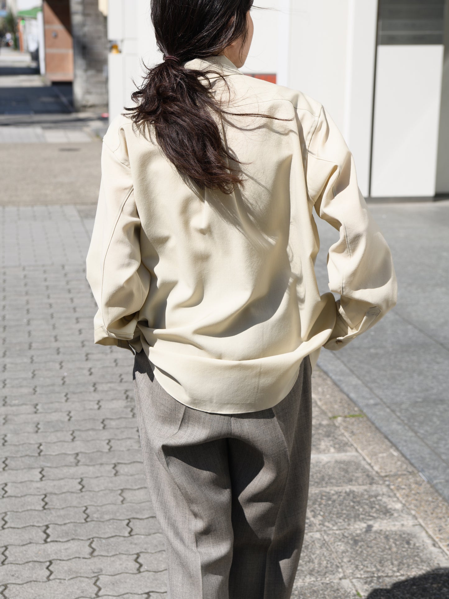 refomed リフォメッド WOOL MID RESH-YN01 モヘア ウール シャツ 長袖シャツ  快適 セットアップ 夏 春 秋 ベージュ ナチュラル 愛知県 名古屋 丸の内 セレクトショップ THIRD PLACE サードプレイス