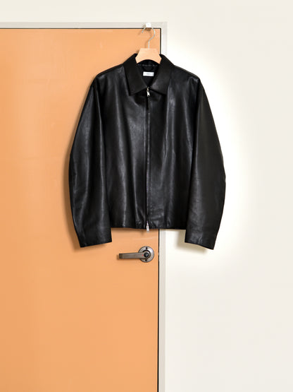 YOKE ヨーク Calf Nappa Leather Minimal Blouson YK26FW01308B レザー カーフ ブラック BLACK 26FW 日本取り扱い 名古屋 丸の内 セレクトショップ THIRD PLACE サードプレイス