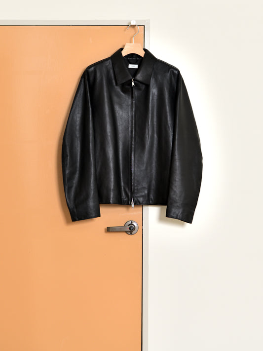 YOKE ヨーク Calf Nappa Leather Minimal Blouson YK26FW01308B レザー カーフ ブラック BLACK 26FW 日本取り扱い 名古屋 丸の内 セレクトショップ THIRD PLACE サードプレイス