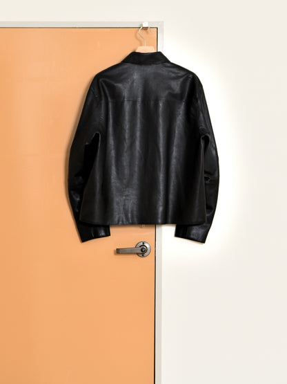 YOKE ヨーク Calf Nappa Leather Minimal Blouson YK26FW01308B レザー カーフ ブラック BLACK 26FW 日本取り扱い 名古屋 丸の内 セレクトショップ THIRD PLACE サードプレイス