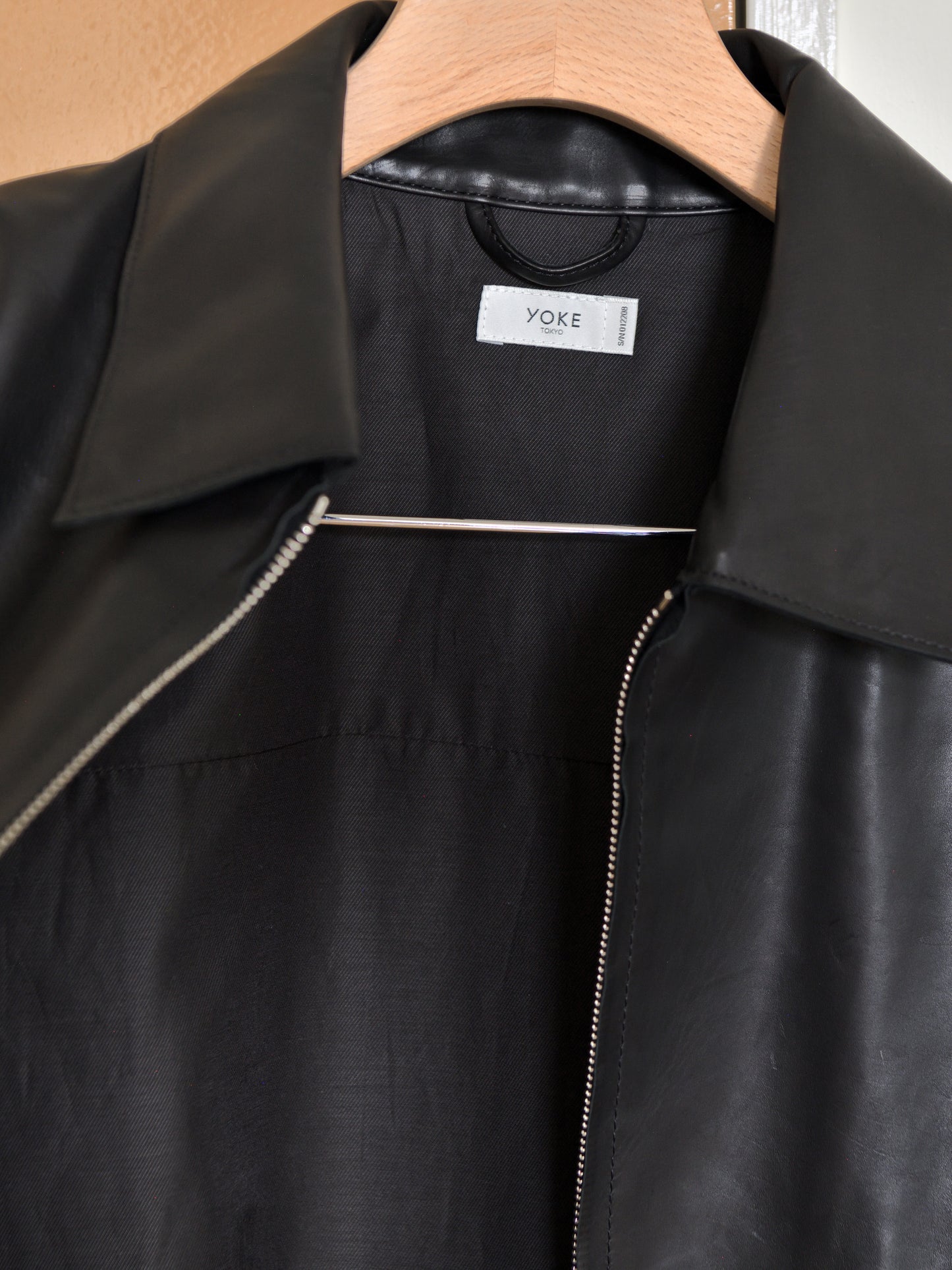 YOKE ヨーク Calf Nappa Leather Minimal Blouson YK26FW01308B レザー カーフ ブラック BLACK 26FW 日本取り扱い 名古屋 丸の内 セレクトショップ THIRD PLACE サードプレイス