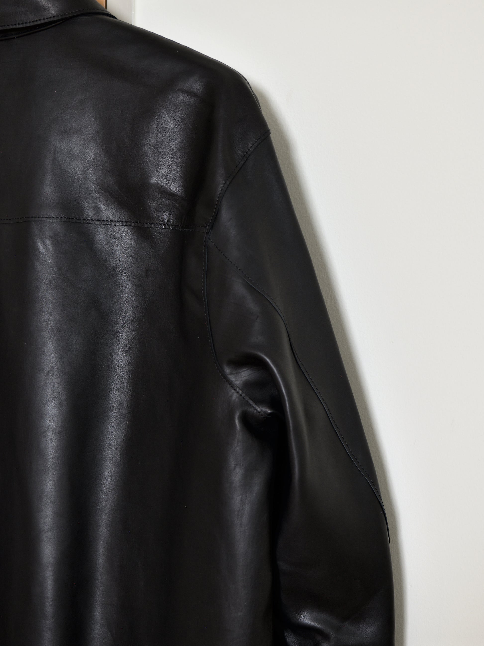YOKE ヨーク Calf Nappa Leather Minimal Blouson YK26FW01308B レザー カーフ ブラック BLACK 26FW 日本取り扱い 名古屋 丸の内 セレクトショップ THIRD PLACE サードプレイス
