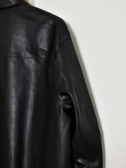 YOKE ヨーク Calf Nappa Leather Minimal Blouson YK26FW01308B レザー カーフ ブラック BLACK 26FW 日本取り扱い 名古屋 丸の内 セレクトショップ THIRD PLACE サードプレイス
