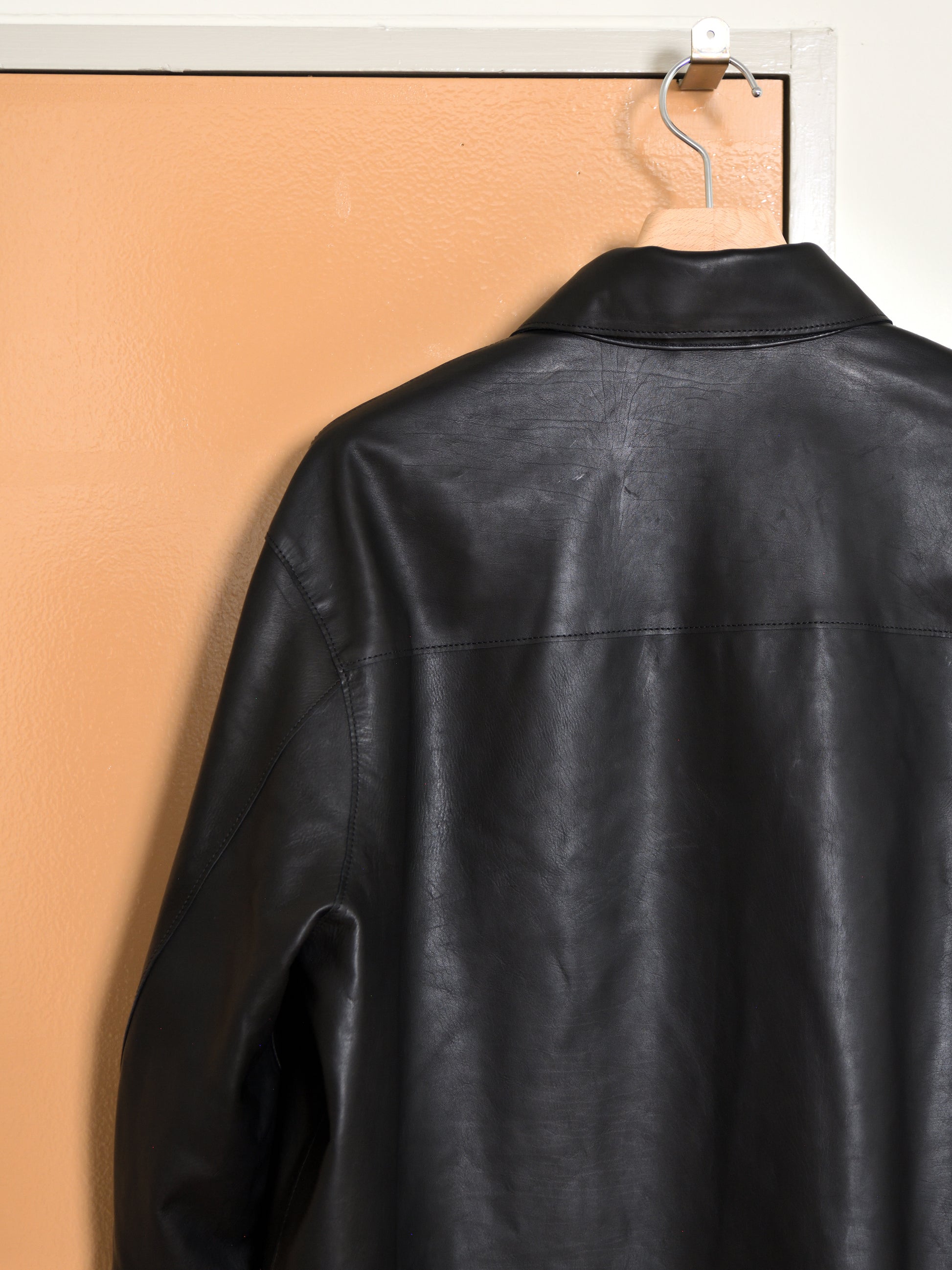 YOKE ヨーク Calf Nappa Leather Minimal Blouson YK26FW01308B レザー カーフ ブラック BLACK 26FW 日本取り扱い 名古屋 丸の内 セレクトショップ THIRD PLACE サードプレイス