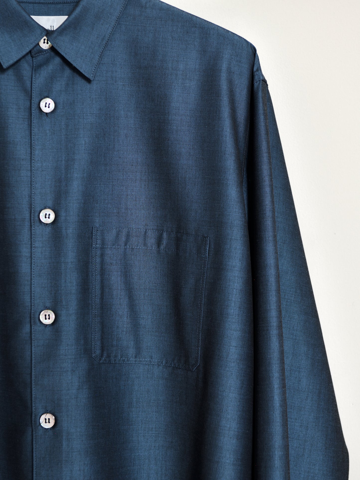 WELL ウェル 10-buttons shirt WT25XX03   ウール レーヨン デットストック ユニセックス 26SS 愛知県 名古屋 丸の内 セレクトショップ THIRD PLACE サードプレイス