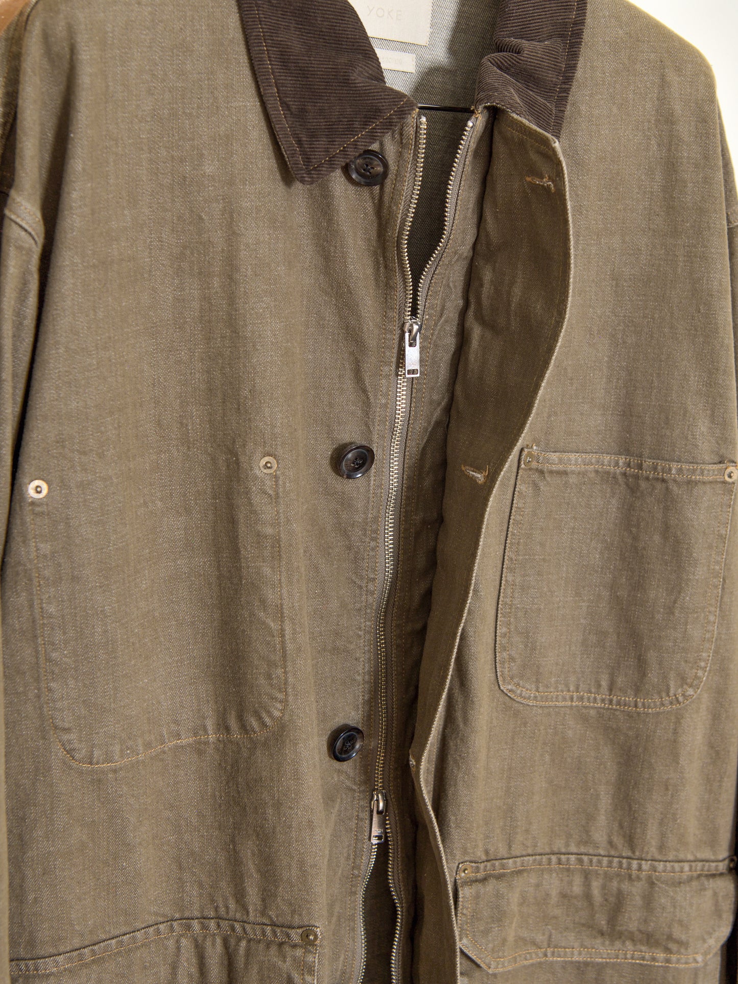 YOKE ヨーク Denim Coverall Half Coat ジャケット デニム カバーオール 日本取り扱い 名古屋 丸の内 セレクトショップ THIRD PLACE サードプレイス