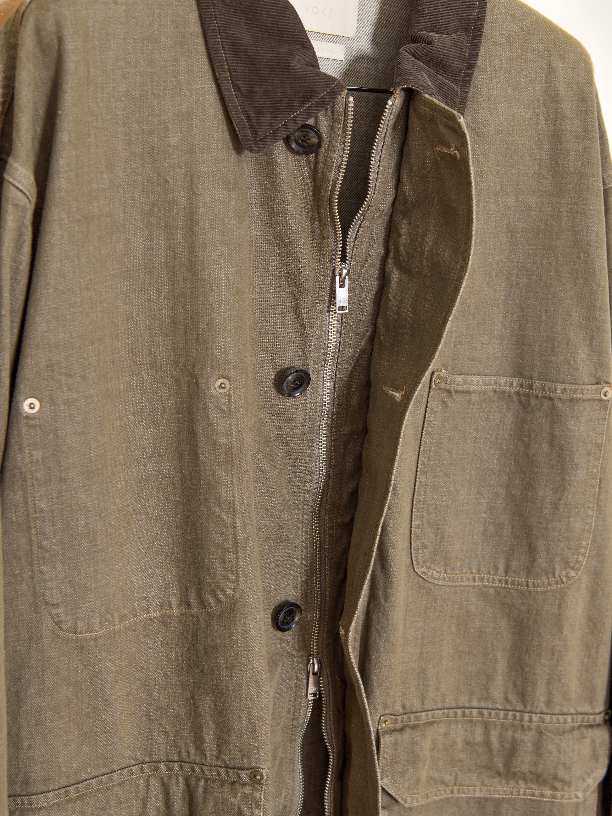 YOKE ヨーク Denim Coverall Half Coat ジャケット デニム カバーオール 日本取り扱い 名古屋 丸の内 セレクトショップ THIRD PLACE サードプレイス