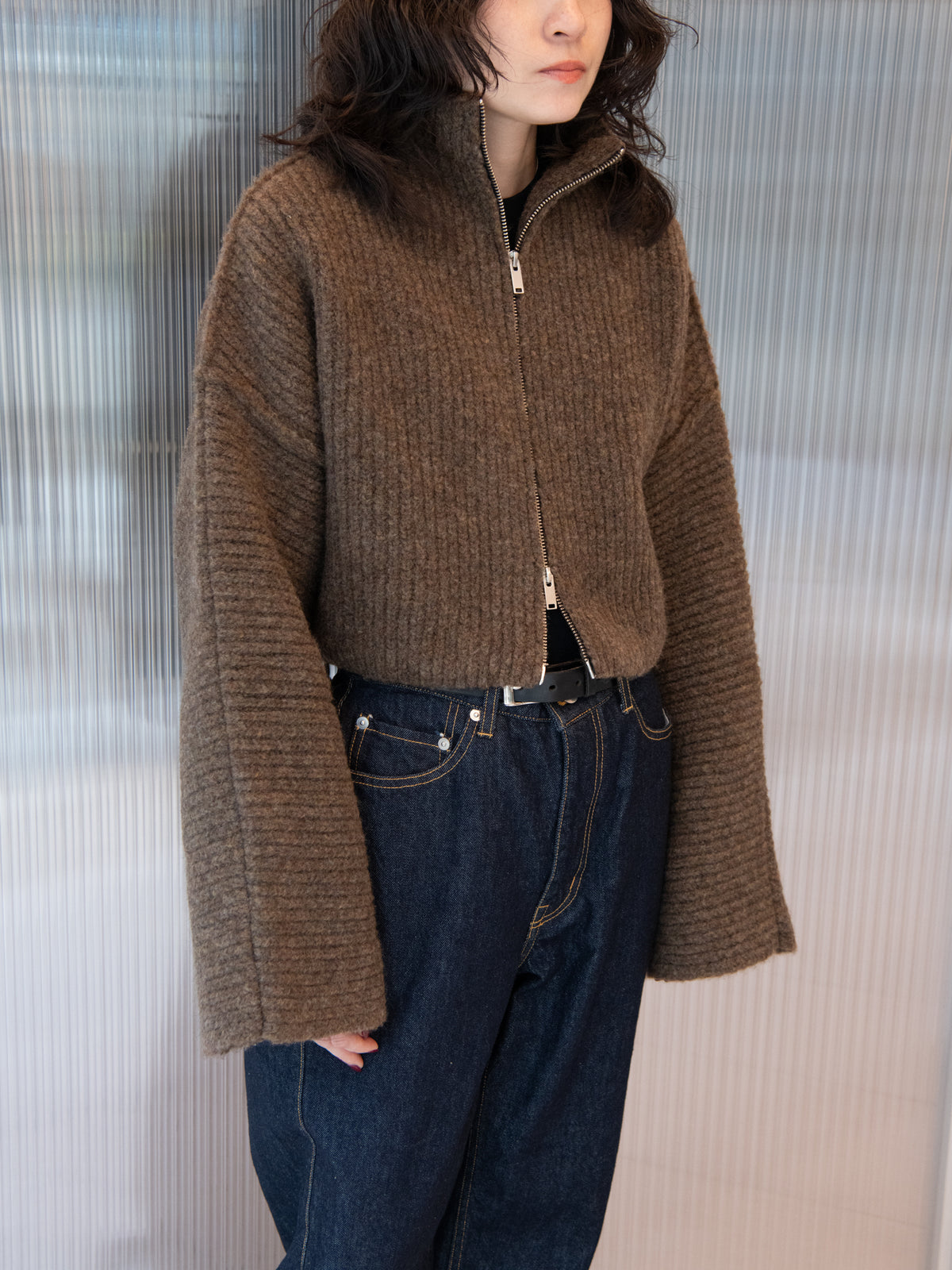 rus ルース HAKO sweater CHOCOLATE RU26AW007A チョコレート ブラウン メリノウール スペイン レディース 26FW 日本取り扱い 名古屋 丸の内 セレクトショップ THIRD PLACE サードプレイス