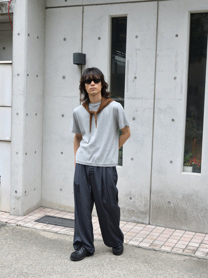 extreme cashmere エクストリームカシミヤ cuba n.268 GREY グレー カシミヤ コットン ユニセックス オランダ 26SS 日本取り扱い 名古屋 丸の内 セレクトショップ THIRD PLACE サードプレイス