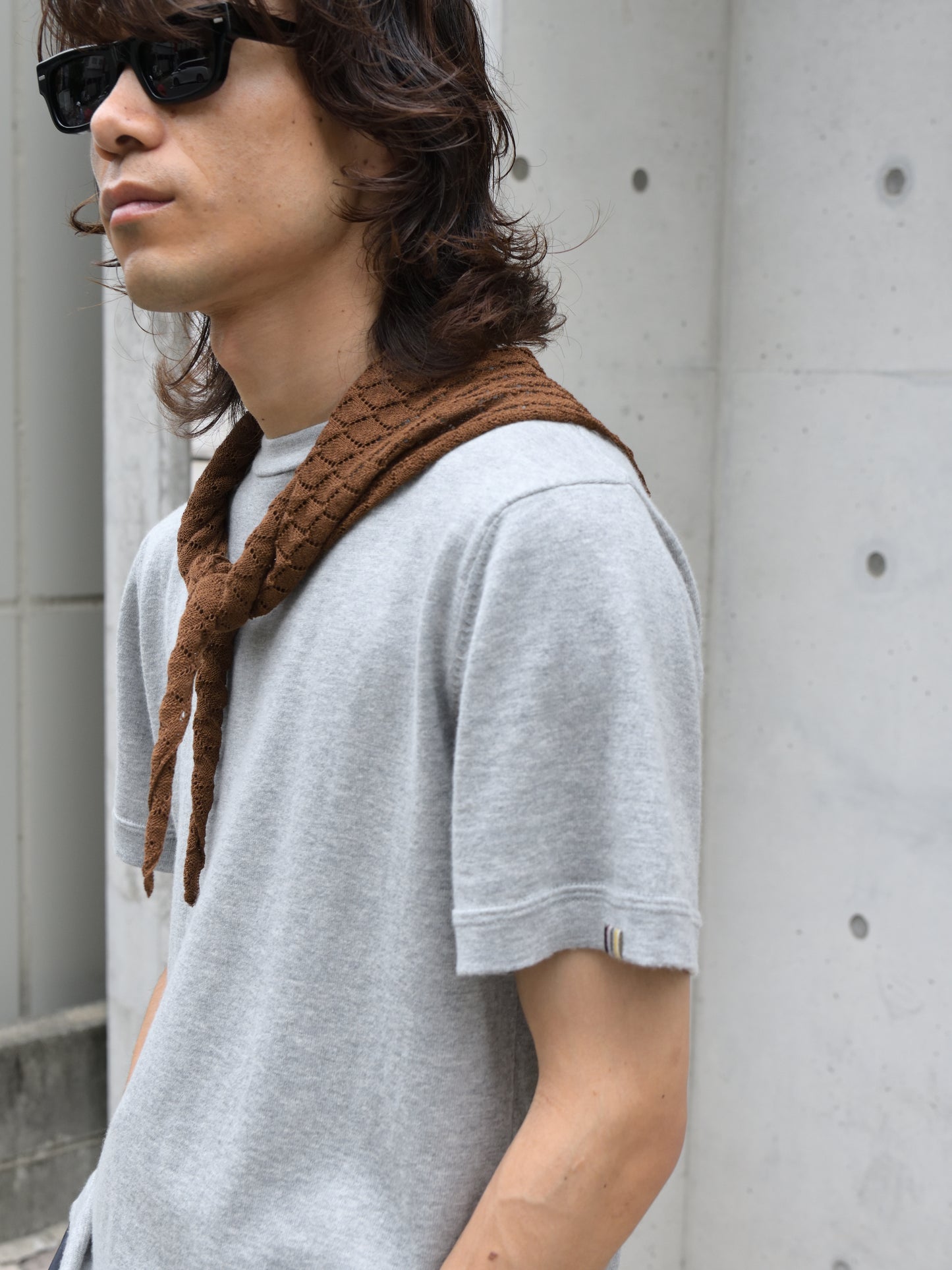 Ernie Palo アーニーパロ Open Work Knit Scarf EP11FKNAC01 小物 スカーフ 愛知県 名古屋 丸の内 セレクトショップ THIRD PLACE サードプレイス