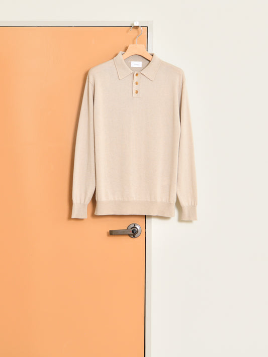 refomed リフォメッド SOFT FORM REKN-YN01 カシミヤ シルク ポロシャツ 26AW ナチュラル 夏 春 秋 ベージュ  愛知県 名古屋 丸の内 セレクトショップ THIRD PLACE サードプレイス