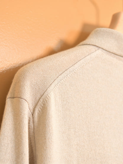 refomed リフォメッド SOFT FORM REKN-YN01 カシミヤ シルク ポロシャツ 26AW ナチュラル 夏 春 秋 ベージュ  愛知県 名古屋 丸の内 セレクトショップ THIRD PLACE サードプレイス