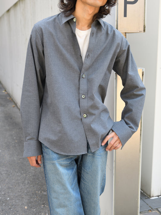 WELL ウェル WT26XX04 グレー チャコール GRAY CHARCOAL シャツ Shirt 26AW 愛知県 名古屋 丸の内 セレクトショップ THIRD PLACE サードプレイス