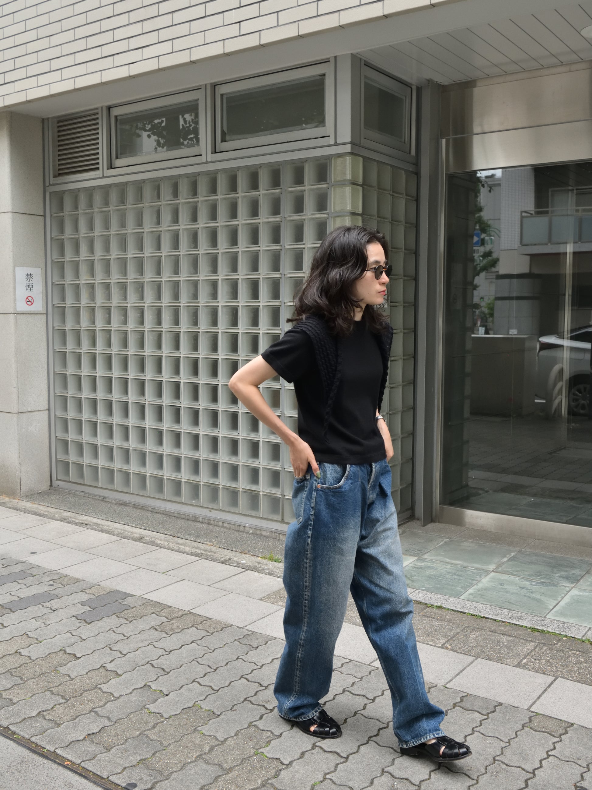 extreme cashmere エクストリームカシミヤ tina n.267 RAVEN ブラック カシミヤ コットン ユニセックス オランダ 26SS 日本取り扱い 名古屋 丸の内 セレクトショップ THIRD PLACE サードプレイス