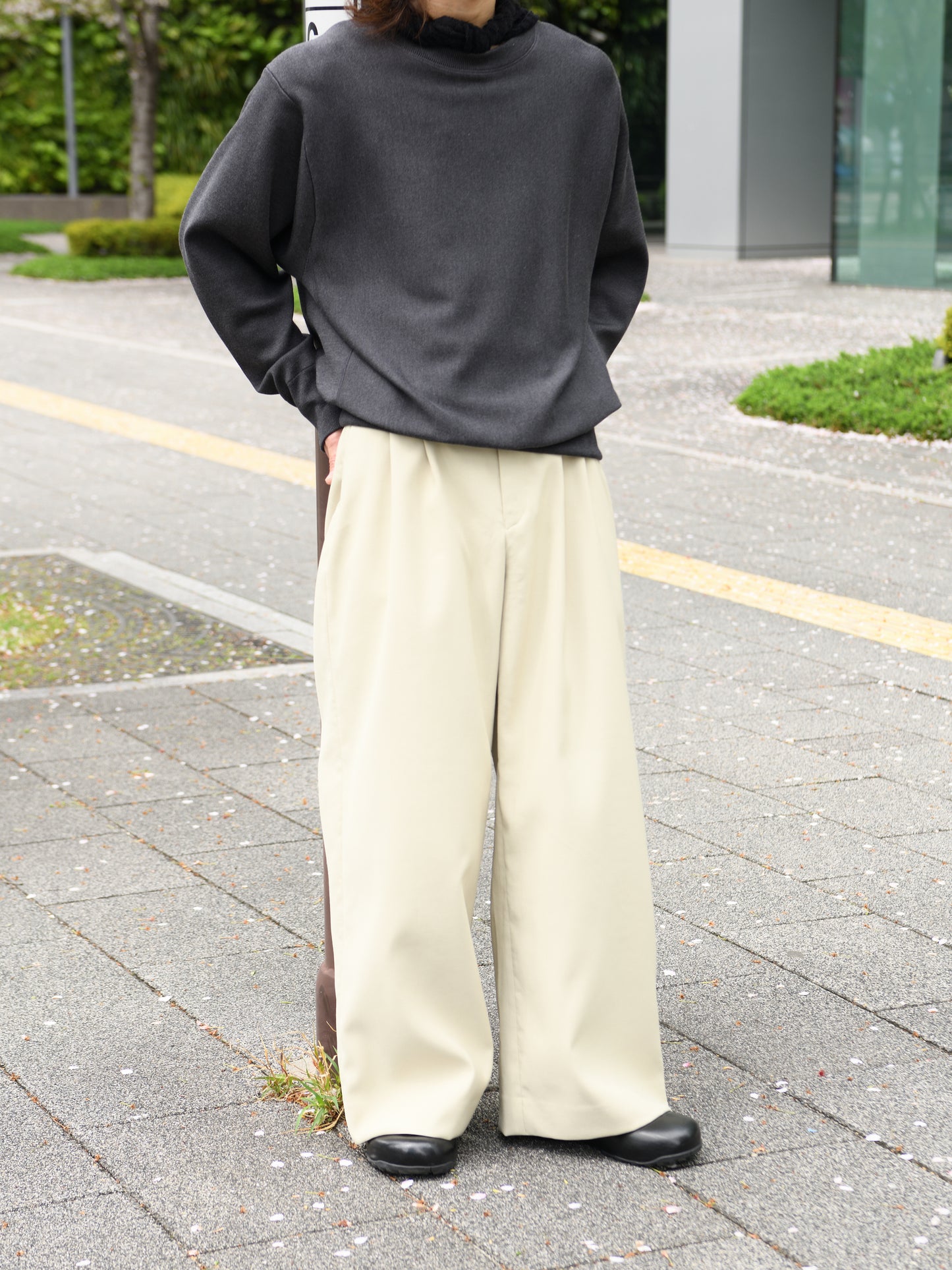 TOZAOU トザオウ Hollow Wide Trousers TOZ-26SS-PA0004 パンツ スラックス ピスタチオ ベージュ 春夏 26SS 愛知県 名古屋 丸の内 セレクトショップ THIRD PLACE サードプレイス