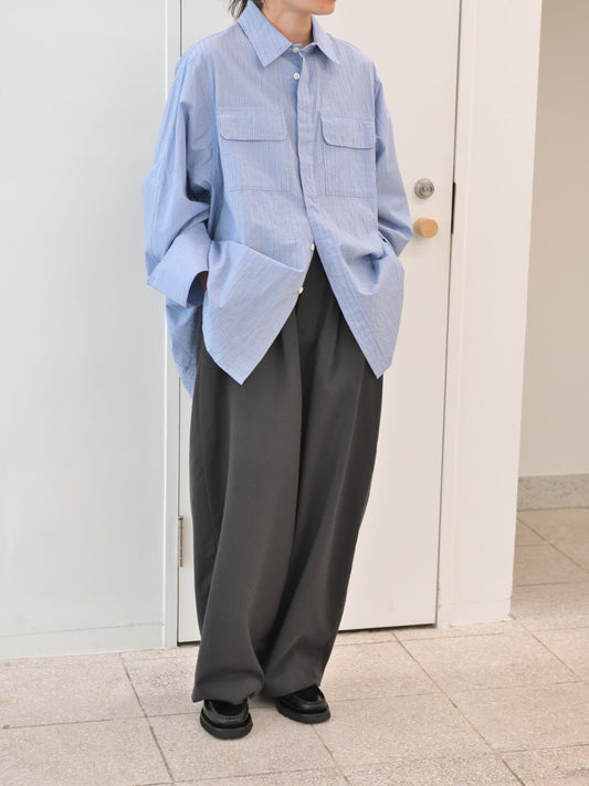 de dam foundation デダムファンデーション Wool Trousers DARK GRAY チャコール トラウザーズ ウール ベーシック オランダ ユニセックス 26AW 愛知県 名古屋 丸の内 セレクトショップ THIRD PLACE サードプレイス