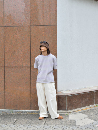 TOZAOU トザオウ Service Border Tee TOZ-26SS-CSTE01 Tシャツ ボーダー マルチ 紫 グレー 春夏 26SS 愛知県 名古屋 丸の内 セレクトショップ THIRD PLACE サードプレイス