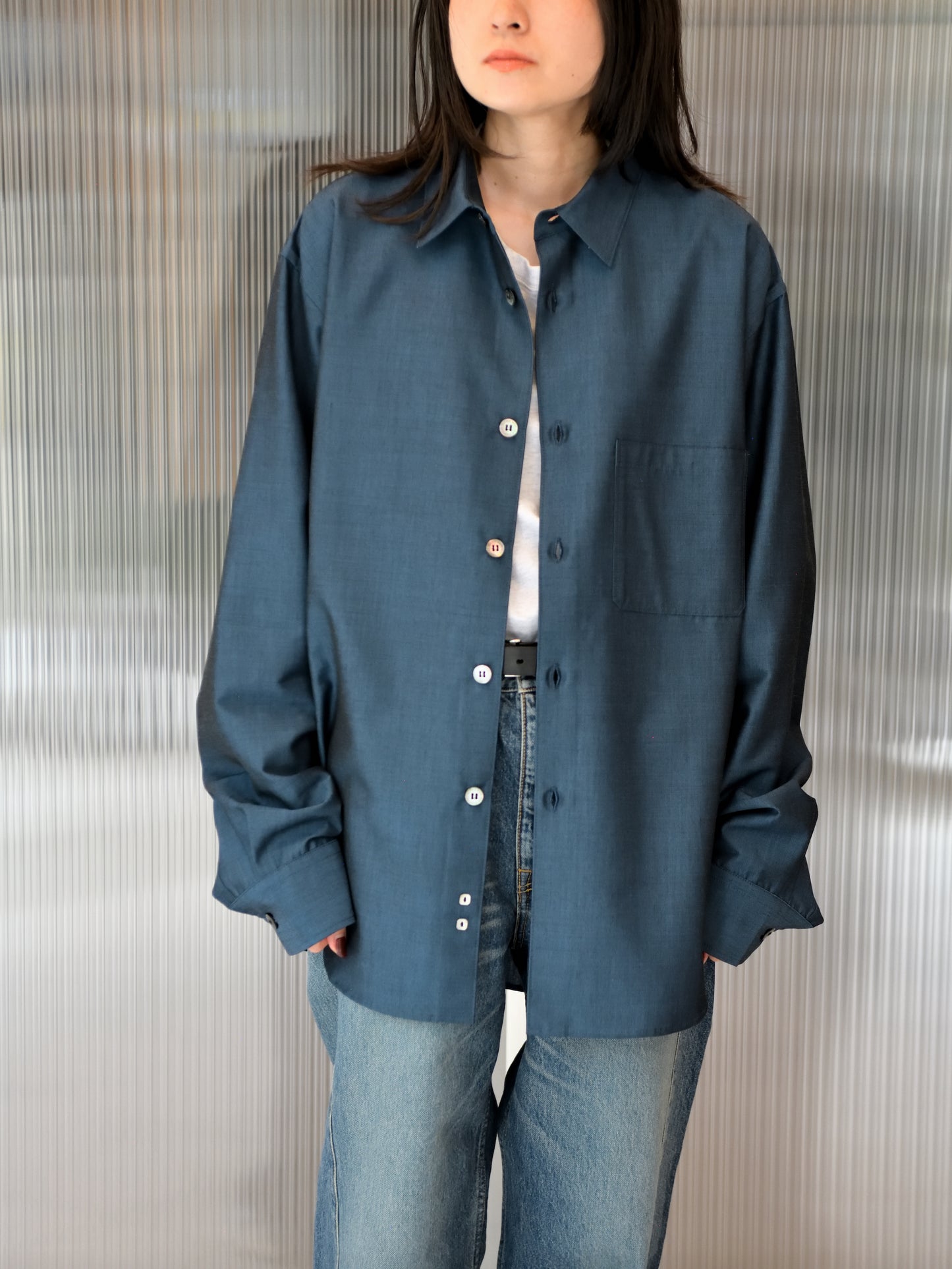 WELL ウェル 10-buttons shirt WT25XX03   ウール レーヨン デットストック ユニセックス 26SS 愛知県 名古屋 丸の内 セレクトショップ THIRD PLACE サードプレイス
