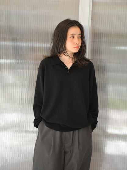 refomed リフォメッド SOFT FORM REKN-YN01 カシミヤ シルク ポロシャツ 26AW BLACK ブラック 夏 春 秋 愛知県 名古屋 丸の内 セレクトショップ THIRD PLACE サードプレイス